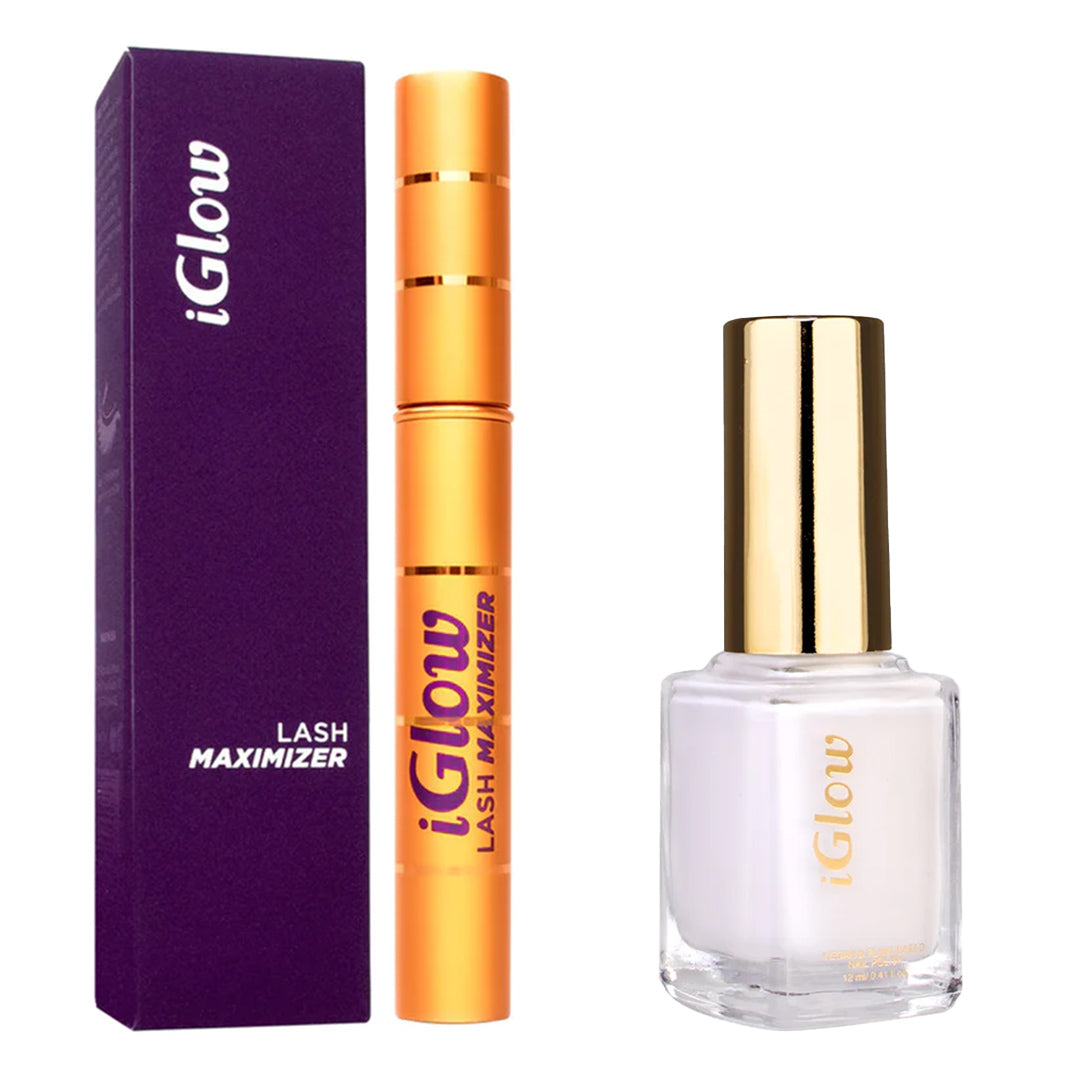 iGlow Lash serum + iGlow Nailpolish - Blondie White