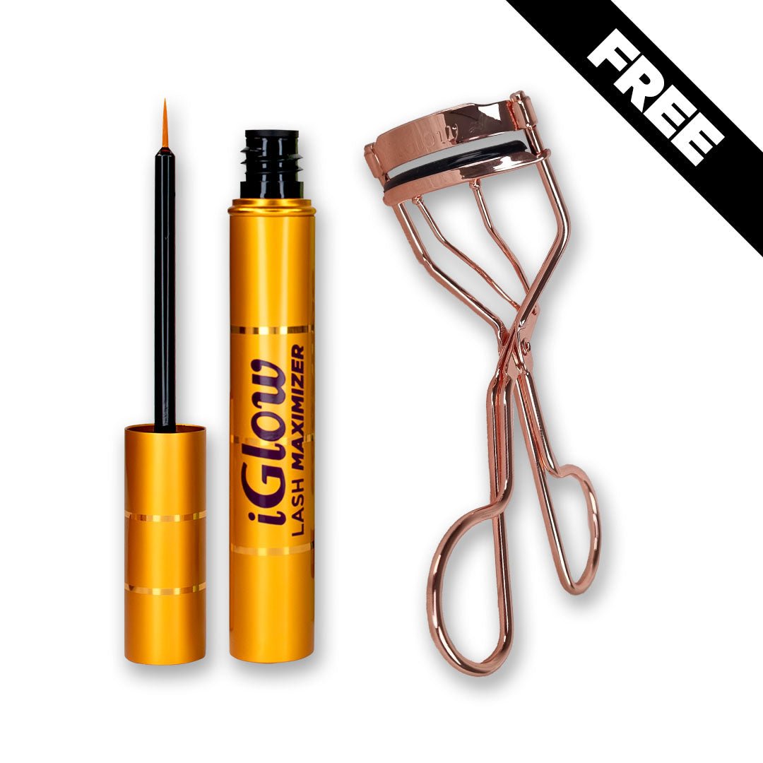 iGlow Lash Maximizer and free iGlow Eyelash Curler - iGlow Cosmetics