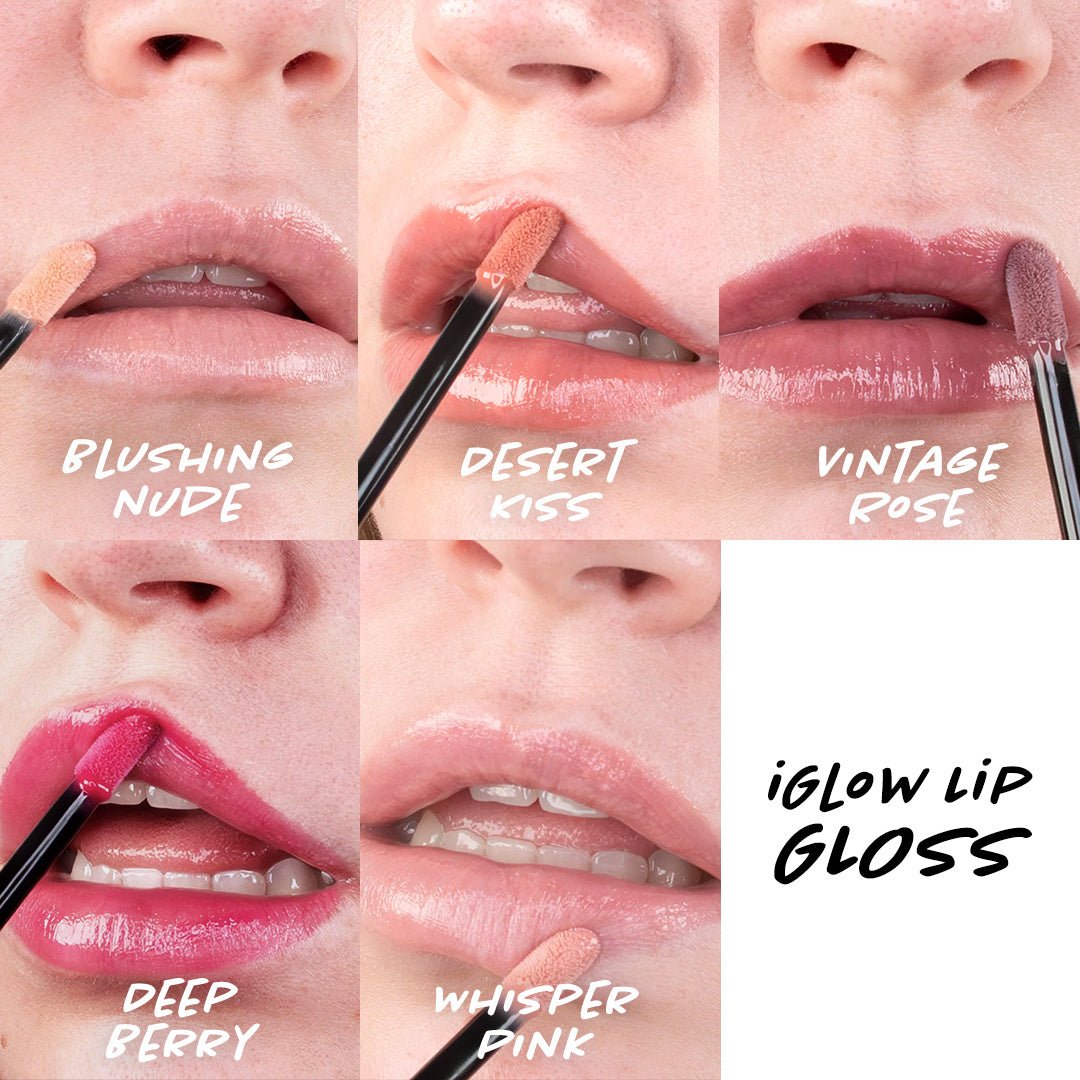 iGlow Lip Gloss - Blushing Nude - iGlow Cosmetics