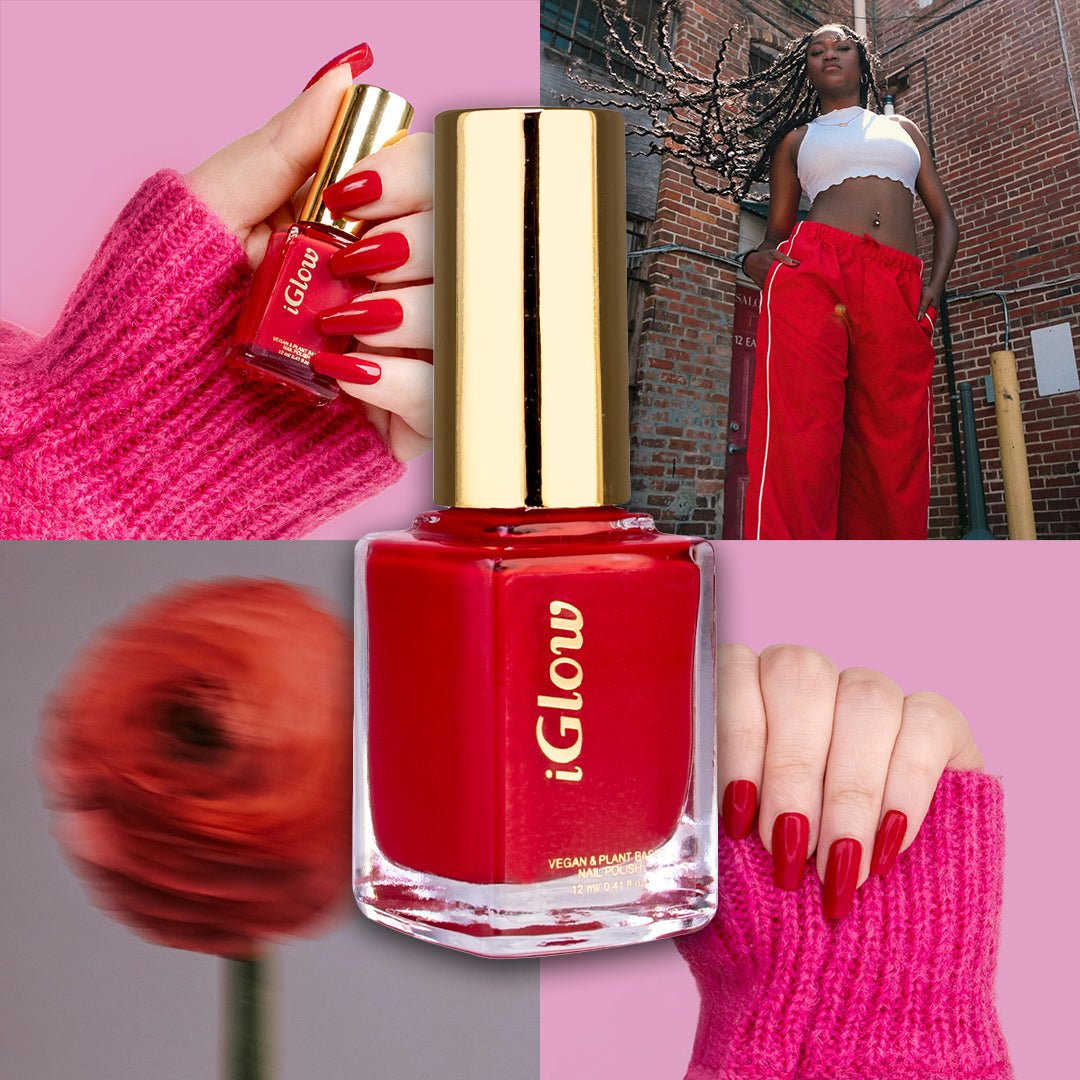 iGlow Nailpolish - Brave Red - iGlow Cosmetics