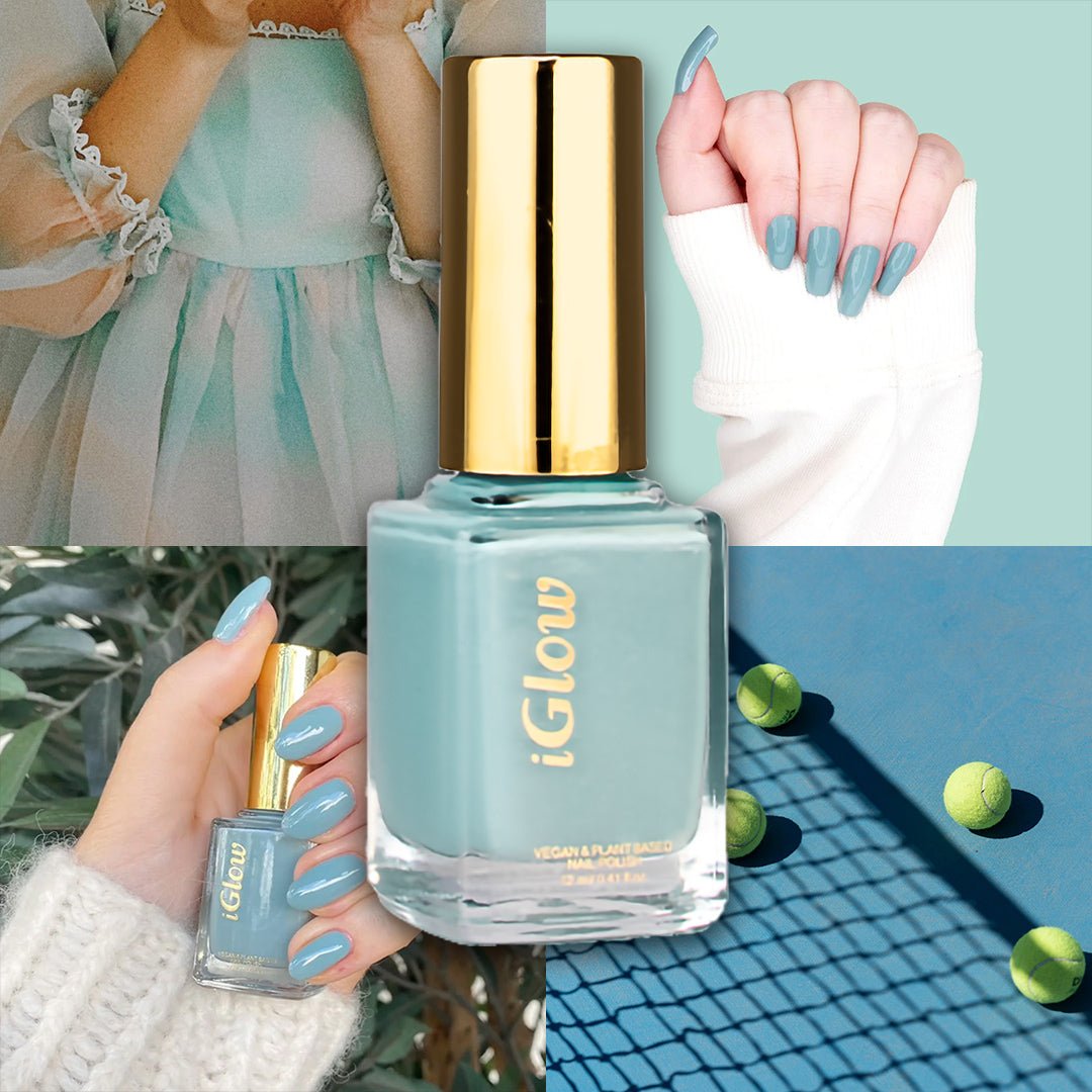 iGlow Nailpolish - Cora Blue - iGlow Cosmetics