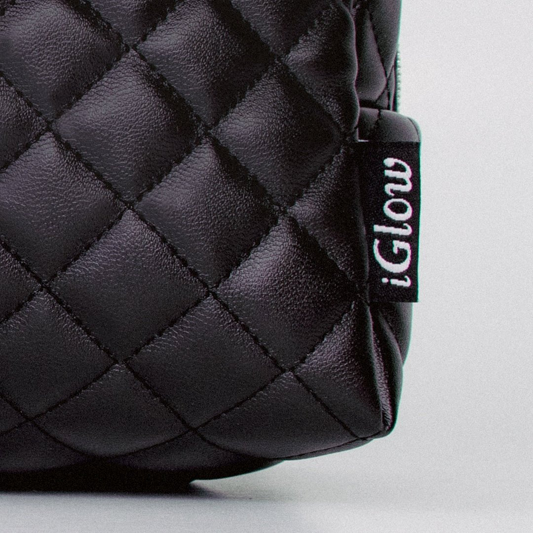 iGlow Cosmetic Bag - Black - iGlow Cosmetics
