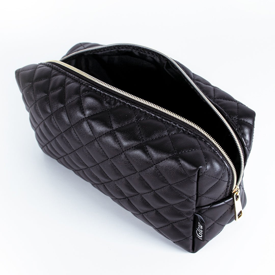 iGlow Cosmetic Bag - Black - iGlow Cosmetics
