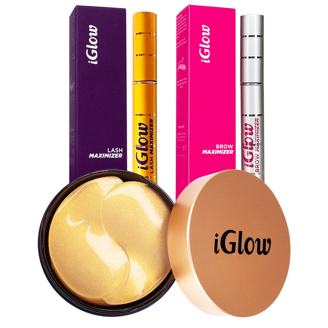 iGlow Lash & Brow Maximizer + iGlow Under-eye Patches - iGlow Cosmetics