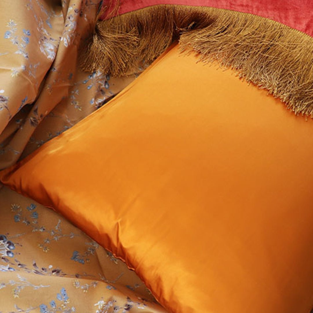 iGlow Silk Pillowcase - Orange Siesta - iGlow Cosmetics