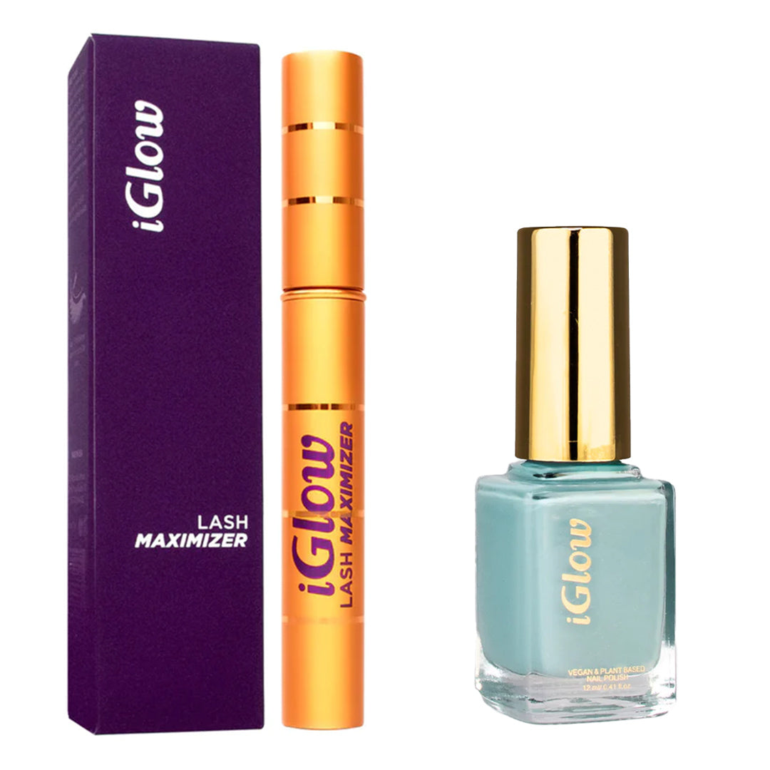 iGlow Lash serum + iGlow Nailpolish - Cora Blue