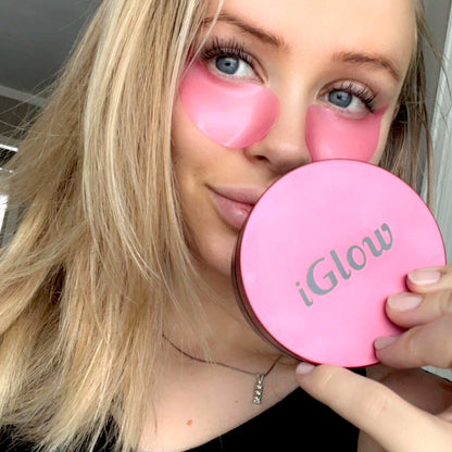 2x iGlow Refreshing Raspberry Eye Patches - iGlow Cosmetics