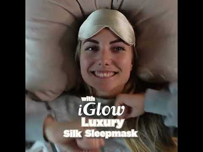 iGlow Silk Sleep Mask Champagne Dreams