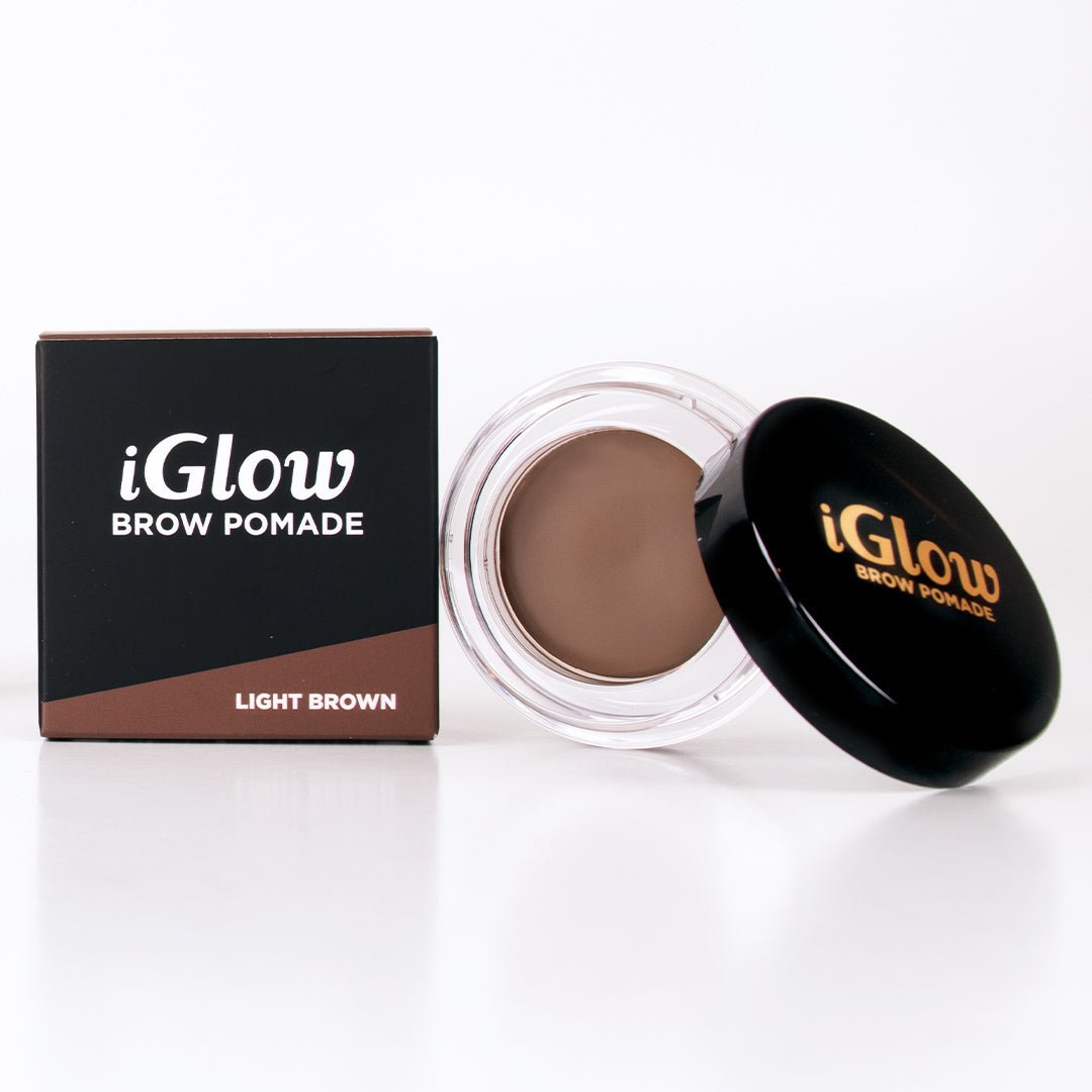 iGlow Brow Pomade - Light Brown - iGlow Cosmetics