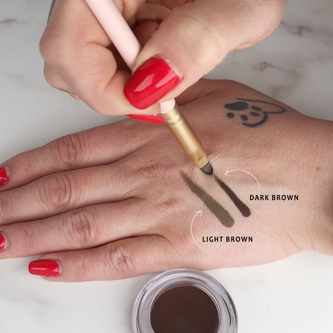 iGlow Brow serum + Brow Pencil Espresso + Pomade Dark Brown - iGlow Cosmetics