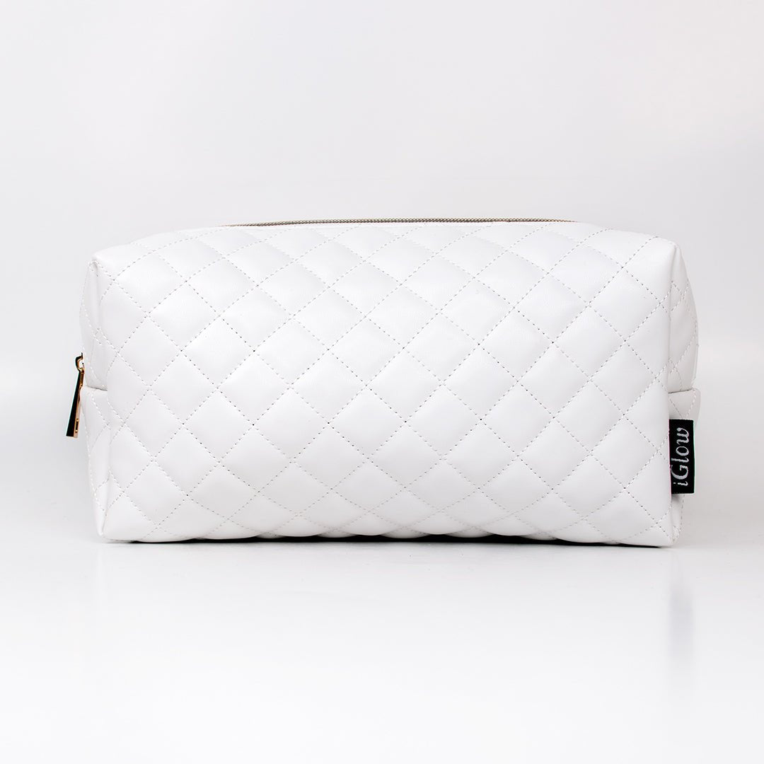 iGlow Cosmetic Bag - White - iGlow Cosmetics