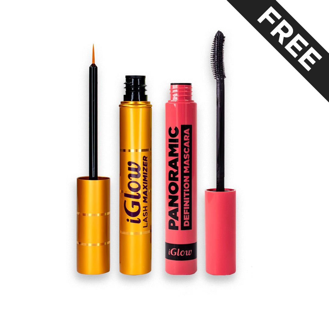 iGlow Lash Maximizer and free iGlow Panoramic Mascara - iGlow Cosmetics