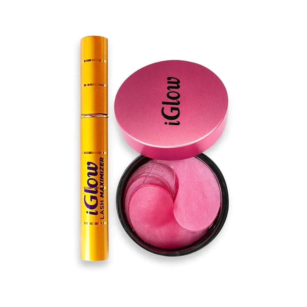 iGlow Lash Maximizer and free iGlow Raspberry Under-eye Patches - iGlow Cosmetics