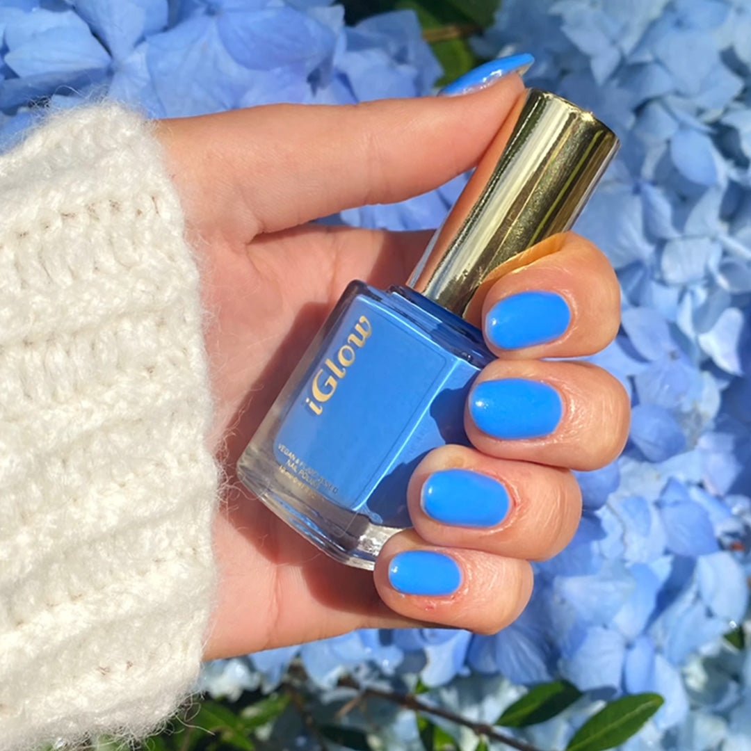 iGlow Nailpolish - Blue Angel - iGlow Cosmetics