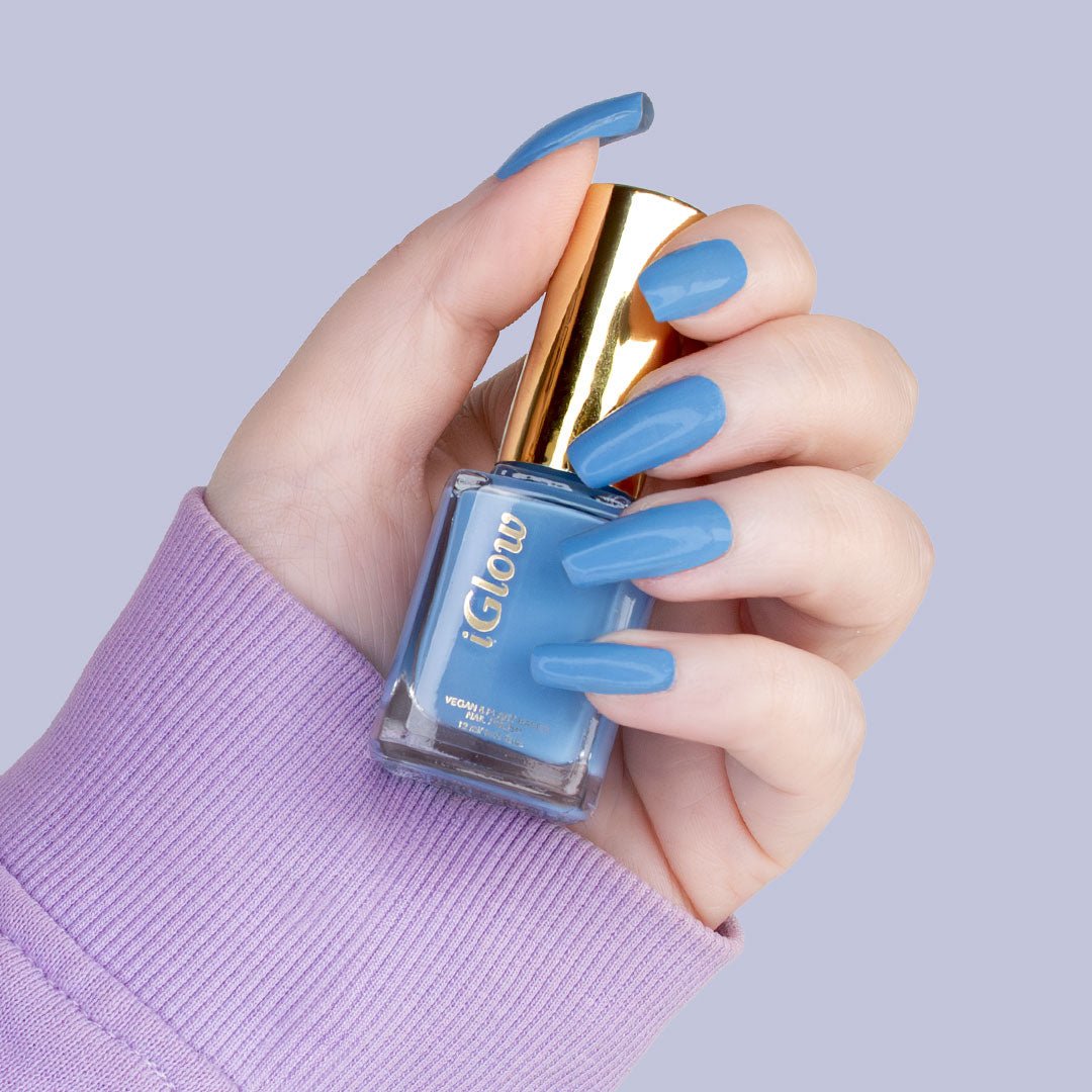 iGlow Nailpolish - Blue Angel - iGlow Cosmetics