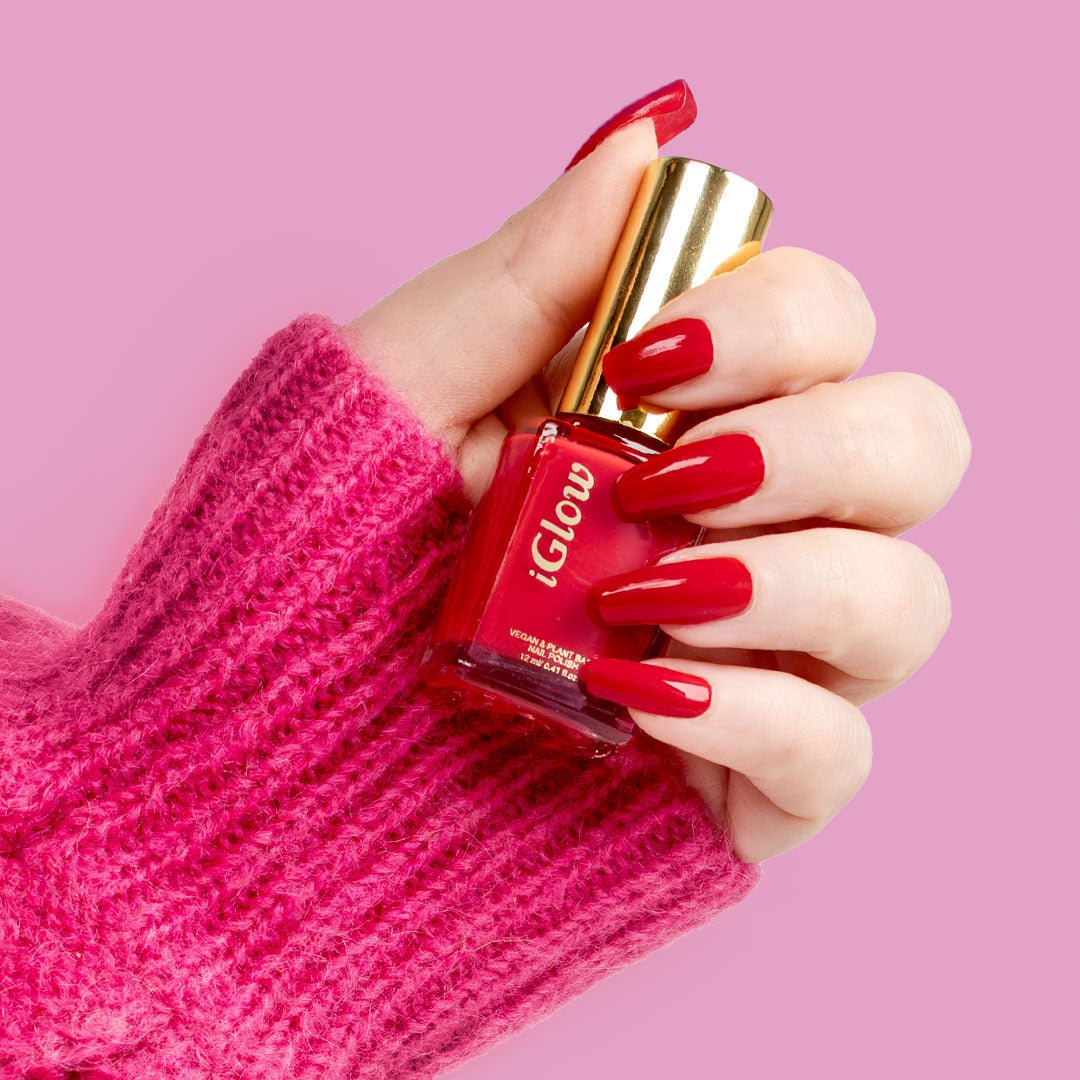 iGlow Nailpolish - Brave Red - iGlow Cosmetics