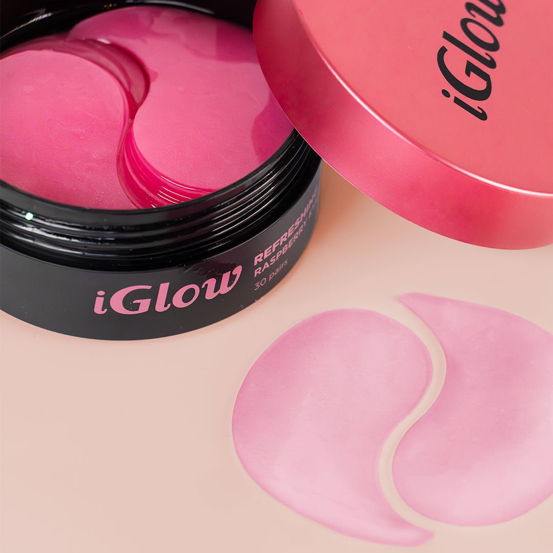 iGlow Refreshing Raspberry Eye Patches - iGlow Cosmetics
