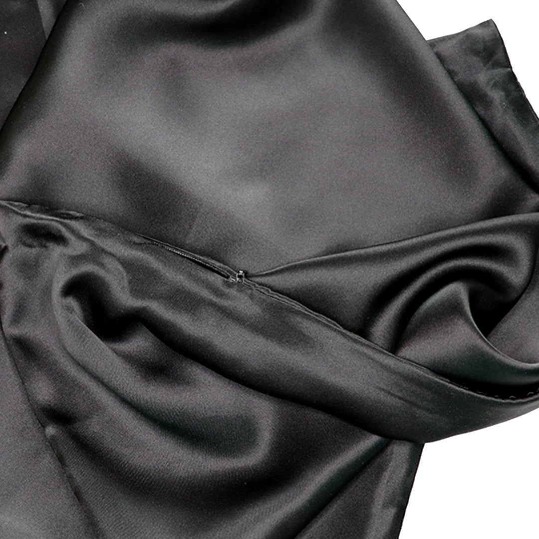 iGlow Silk Pillowcase - Black Night - iGlow Cosmetics