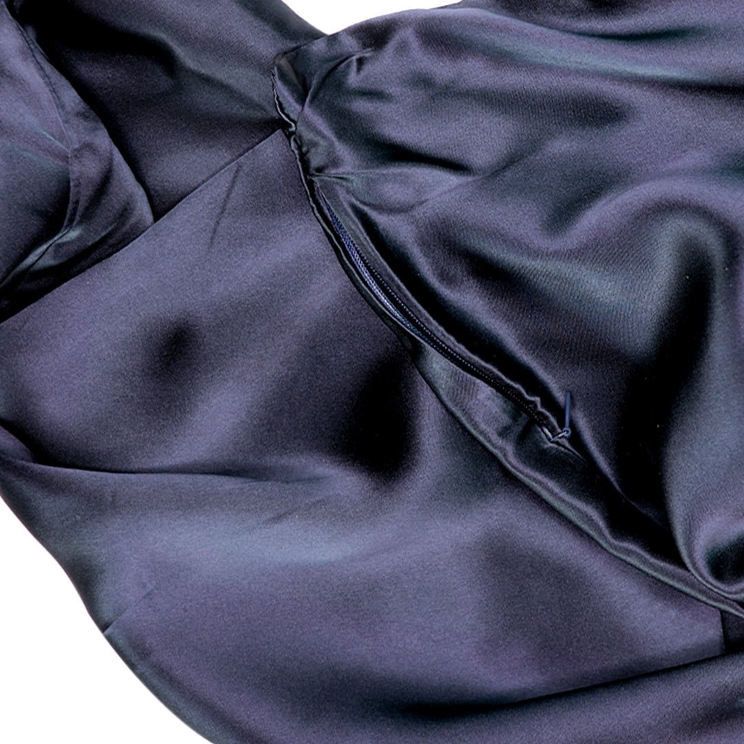 iGlow Silk Pillowcase - Blue Twilight - iGlow Cosmetics