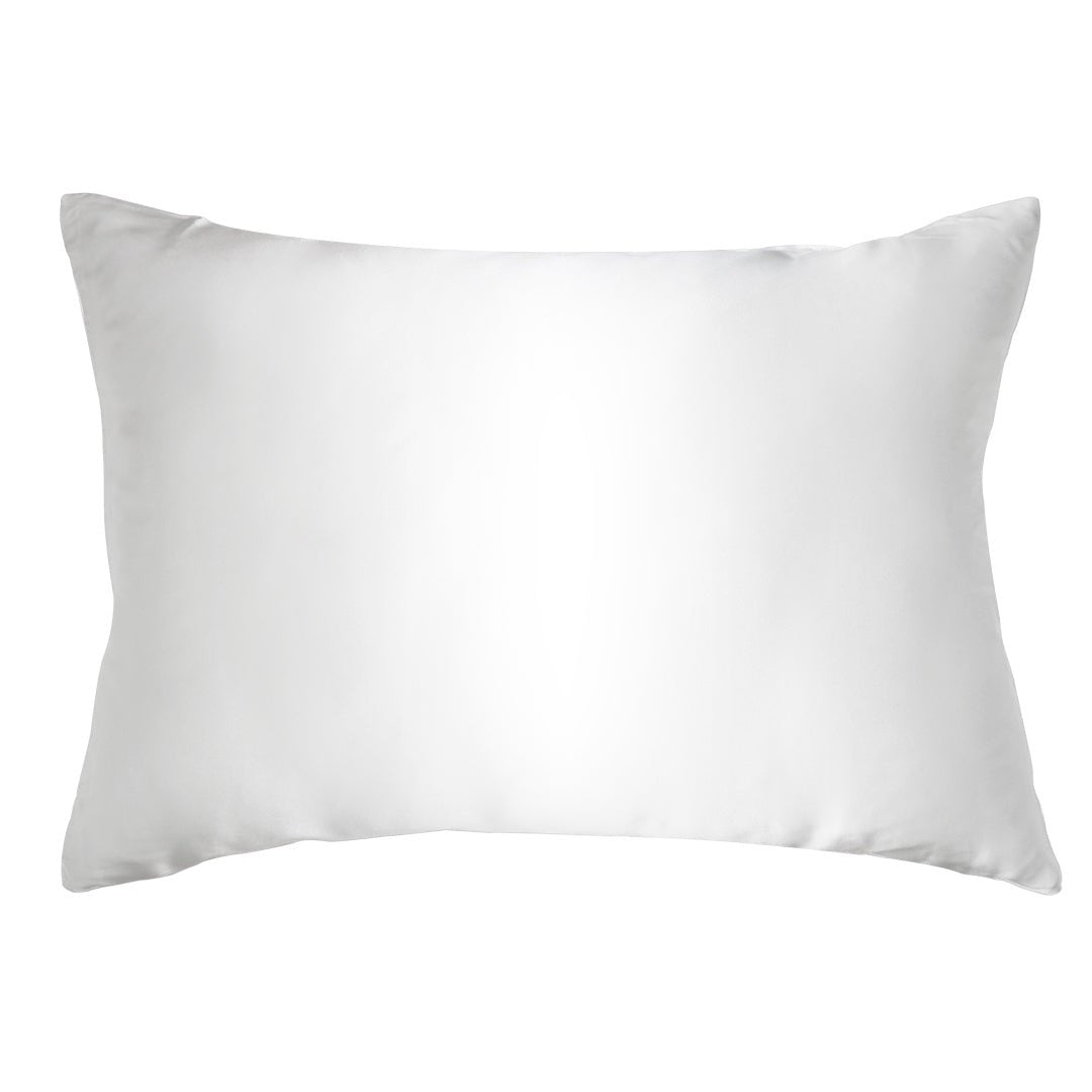 iGlow Silk Pillowcase - Calm White - iGlow Cosmetics