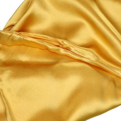 iGlow Silk Pillowcase - Divine Gold - iGlow Cosmetics