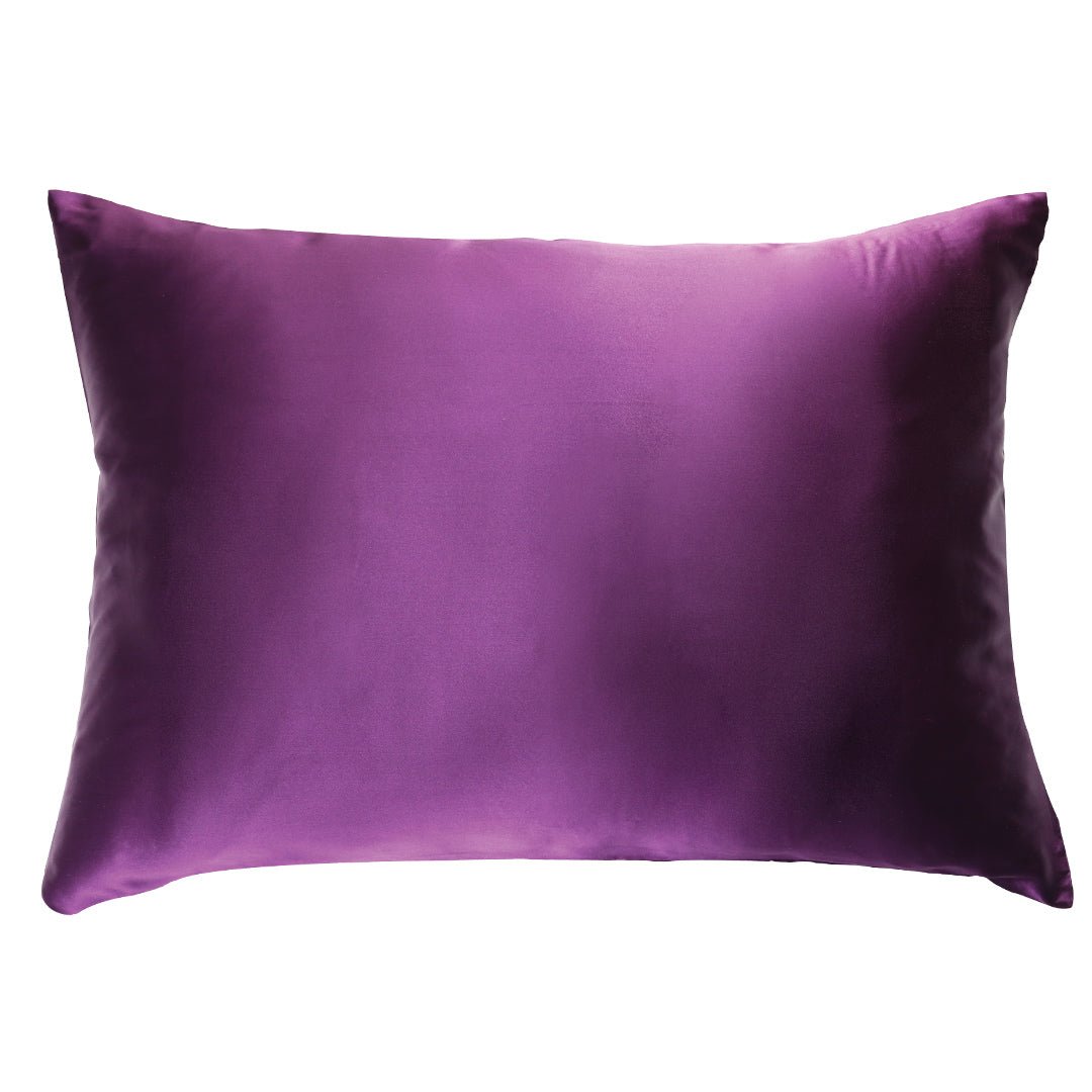 iGlow Silk Pillowcase - Purple Sky - iGlow Cosmetics