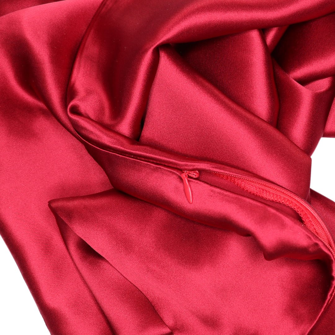 iGlow Silk Pillowcase - Red Desire - iGlow Cosmetics