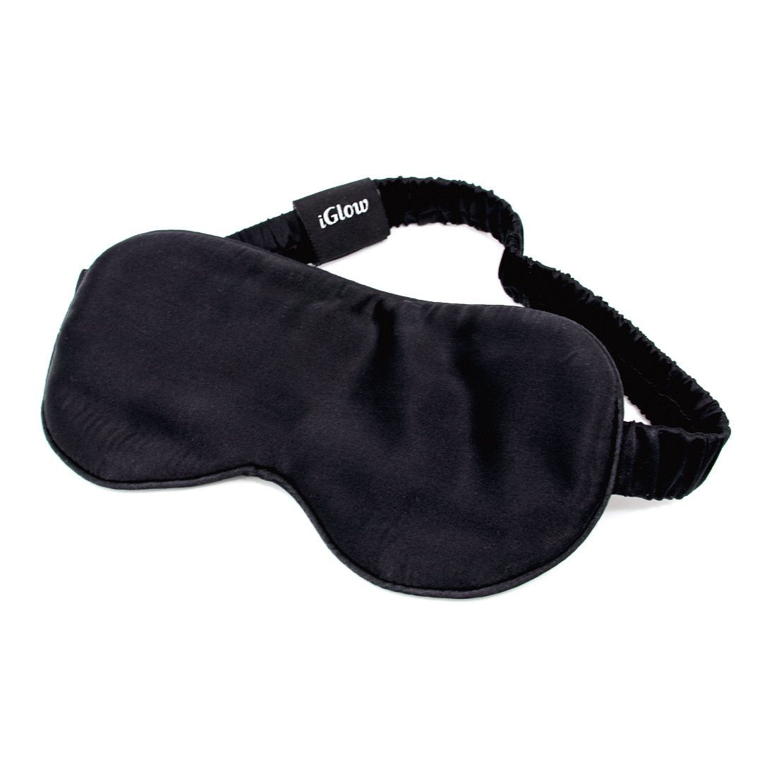 iGlow Silk Sleep Mask Black Night - iGlow Cosmetics