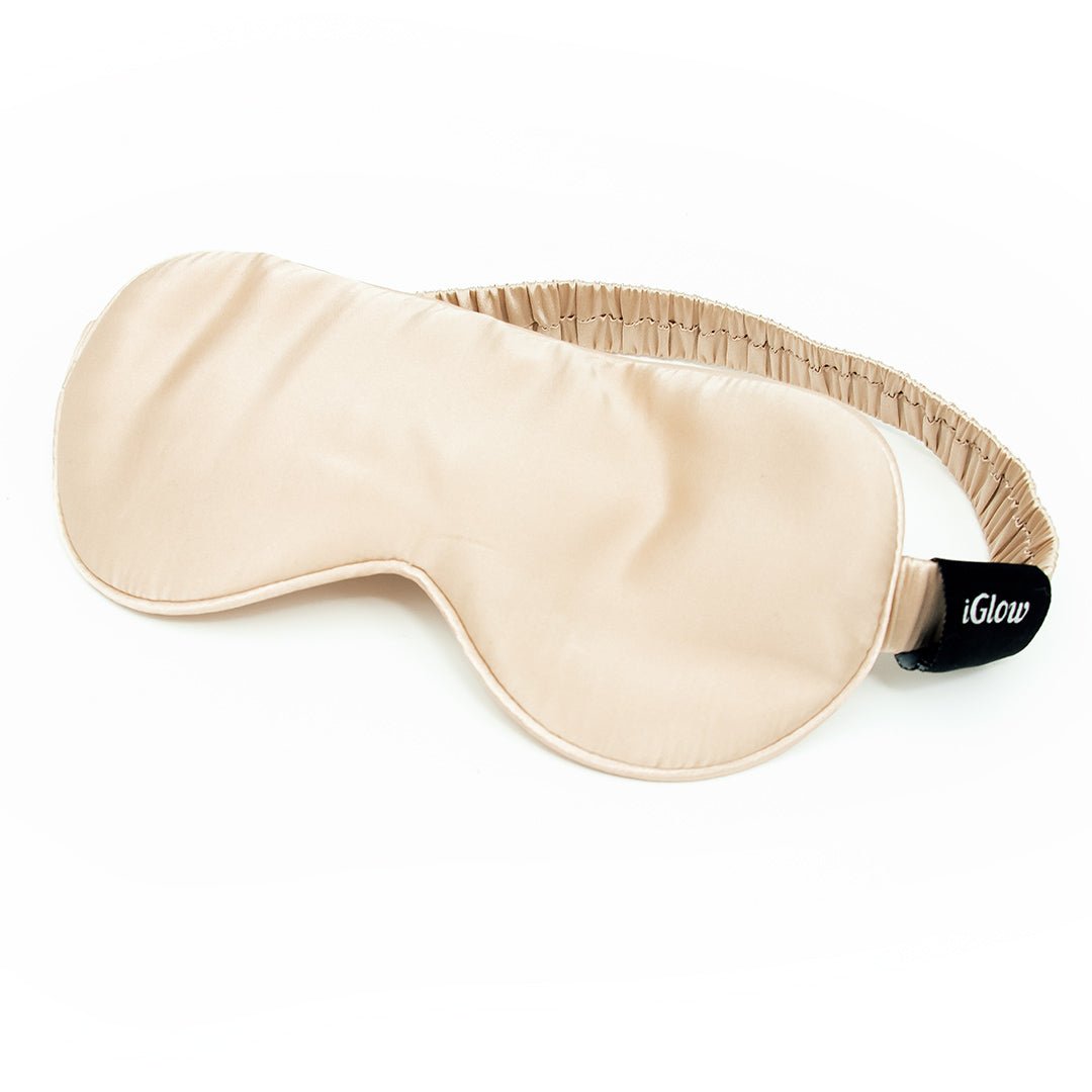 iGlow Silk Sleep Mask Champagne Dreams - iGlow Cosmetics